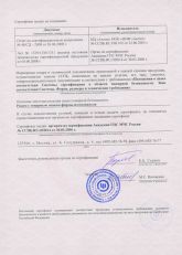Сертификат пожарной безопасности 2 (марка 15У)